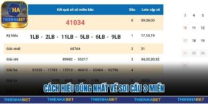 Cách hiểu đúng nhất về soi cầu 3 miền