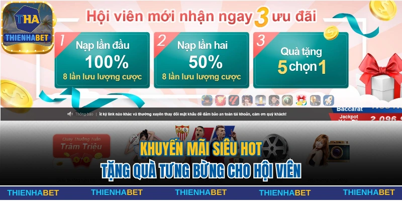Thienhabet - Nhà cái Thiên Hạ Casino Tặng Nạp Đầu 199k 21 Khuyến mãi hot tặng quà tưng bừng cho hội viên