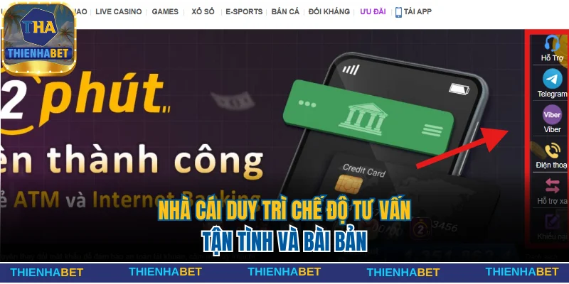 Thienhabet Có Lừa Đảo Không? Mức Độ Uy Tín Của Nhà Cái 3 Nhà cái duy trì chế độ tư vấn tận tình và bài bản