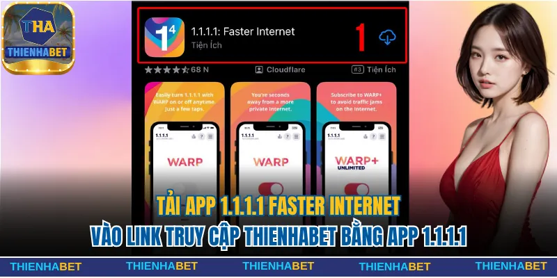 Hướng dẫn dùng 1.1.1.1 truy cập thienhabet